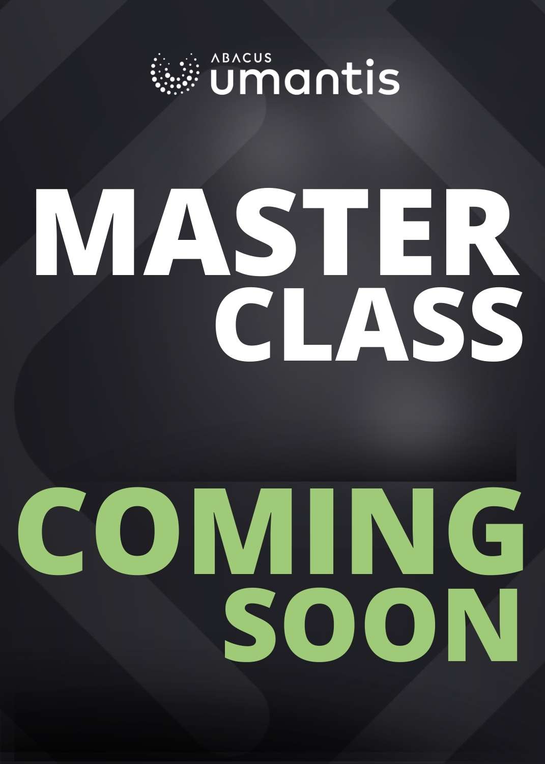 Masterclass Umantis coming soon